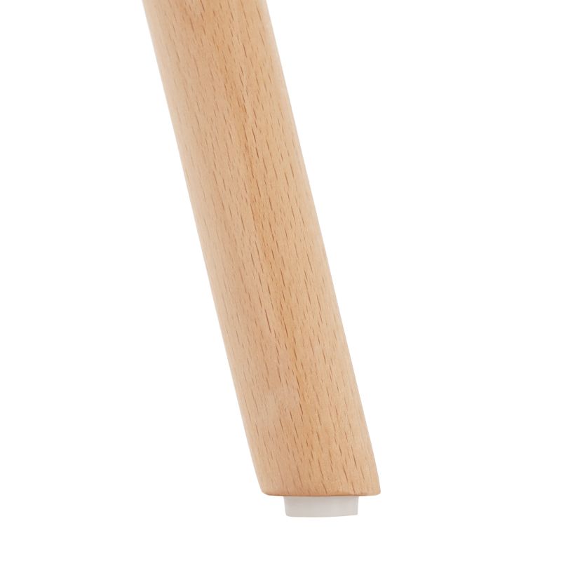 Jedálenský stôl, okrúhly 90cm, MDF, biely, buk, GAMIN 2 NEW 90