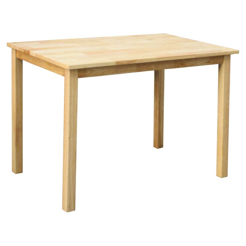 Jedálenský set 1+4, 110x70cm, masív, prírodný, LOAK