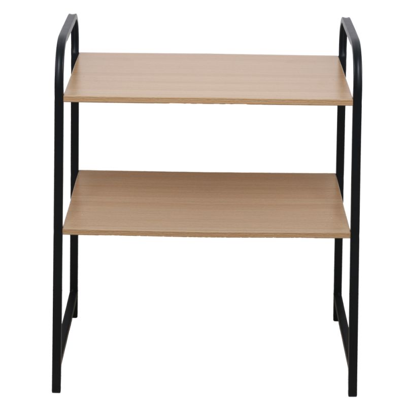 Regál, 53cm, čierny, hnedý, BAYAN