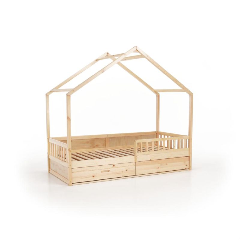 Montessori posteľ, 90x200, prírodná, masív, BIANKA
