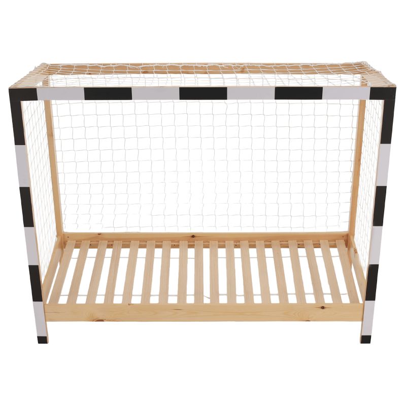 Montessori posteľ, 90x200, prírodná, biela, čierna, FUTAL