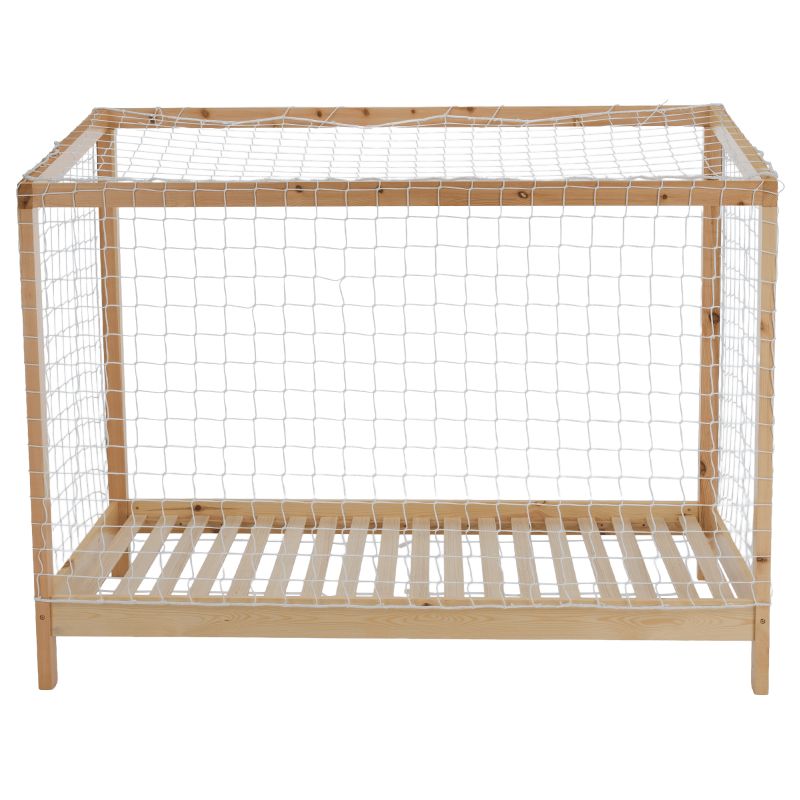 Montessori posteľ, 90x200, prírodná, biela, čierna, FUTAL