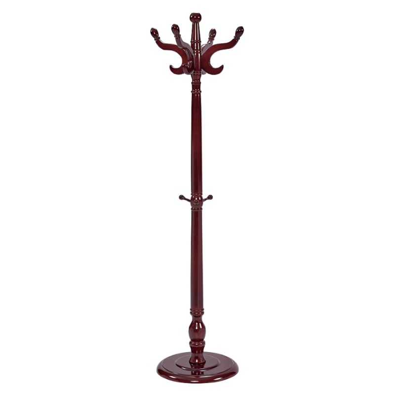 Vešiak, 181cm, brezové drevo, hnedý lesk, PORTOFINO