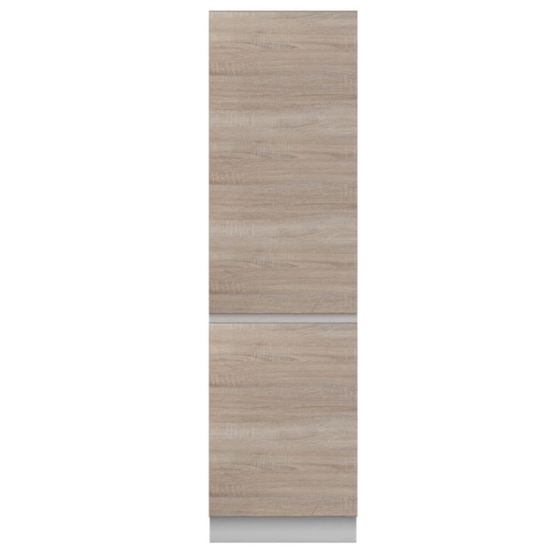 Potravinová skrinka, 60cm, dub sonoma, biela, pravá, LINE D 60