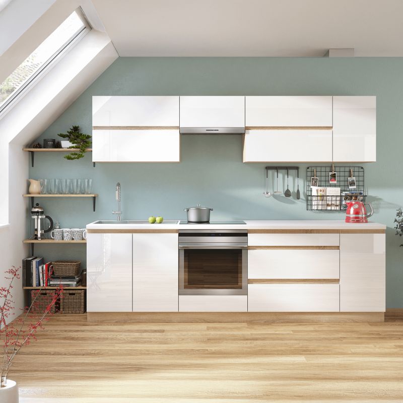 Horná skrinka otvorená, 20cm, dub sonoma, LINE G 20