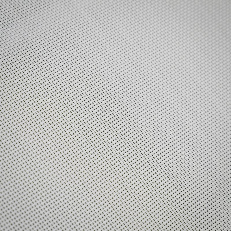 Záhradné ležadlo, biela oceľ a textília, polywood dub, BONTO