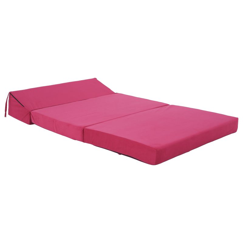 Skladací matrac/kreslo, 2v1, ružová magenta, VEDIS