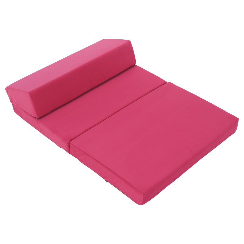 Skladací matrac/kreslo, 2v1, ružová magenta, VEDIS