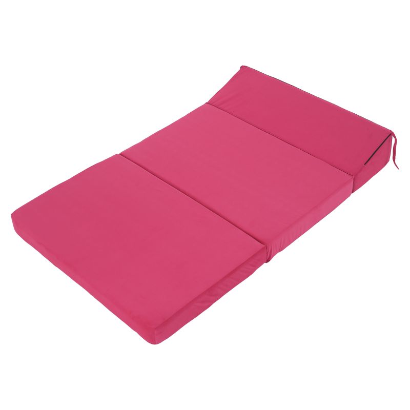 Skladací matrac/kreslo, 2v1, ružová magenta, VEDIS