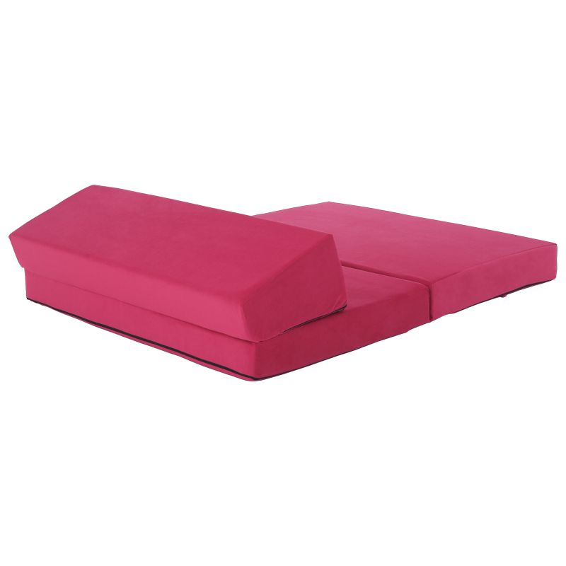 Skladací matrac/kreslo, 2v1, ružová magenta, VEDIS