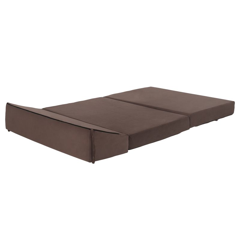 Skladací matrac/kreslo, 2v1, hnedá Taupe, VEDIS
