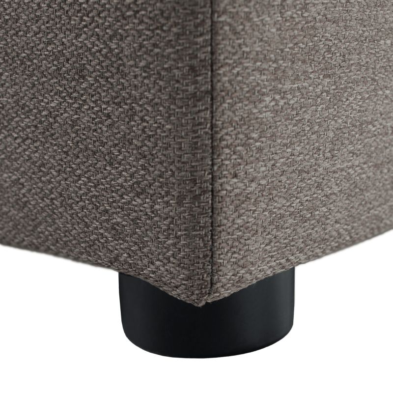 Taburet, 40cm, sivobéžová Taupe látka Twist, REGOR