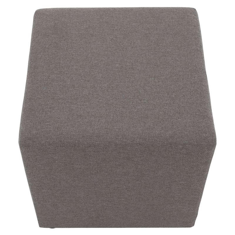 Taburet, 40cm, sivobéžová Taupe látka Twist, REGOR