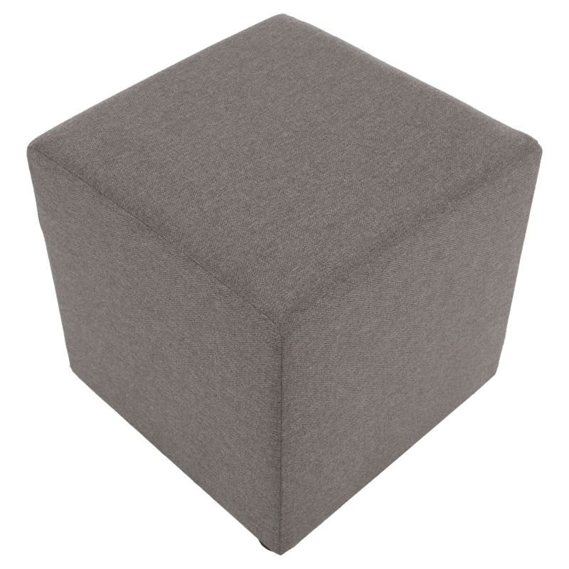 Taburet, 40cm, sivobéžová Taupe látka Twist, REGOR