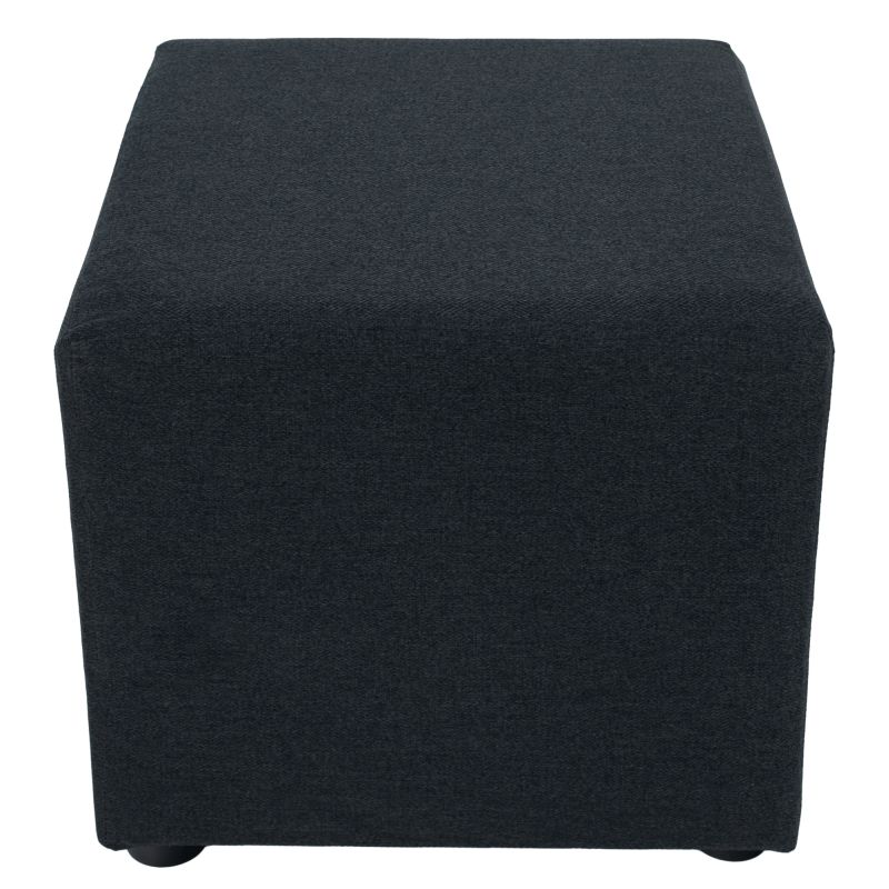 Taburet, 40cm, tmavosivá látka Twist, REGOR