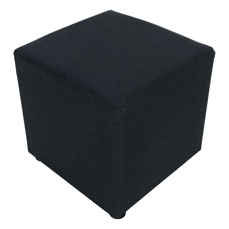 Taburet, 40cm, tmavosivá látka Twist, REGOR