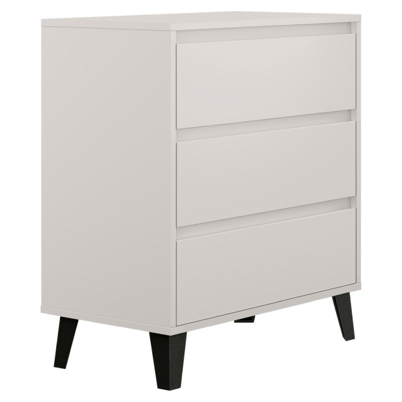 Komoda, 70cm, 3-zásuvková, kašmír, BOGAN 3S70
