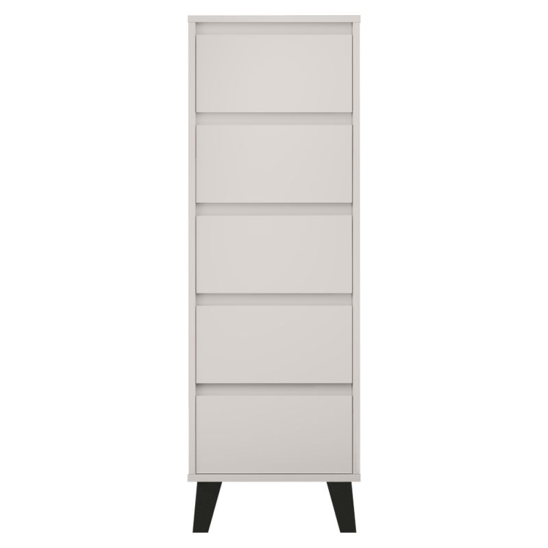 Komoda, 40cm, 5-zásuvková, kašmír, BOGAN NEW 5S40
