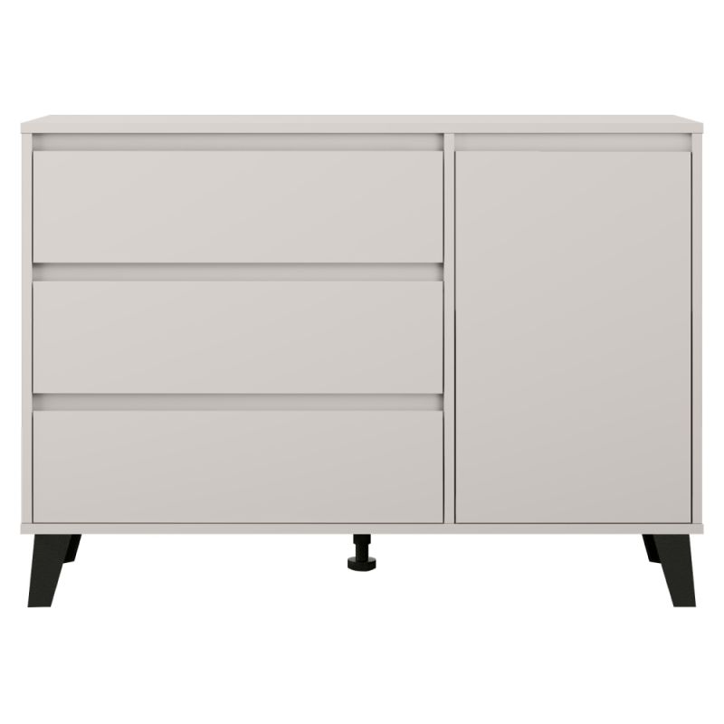 Komoda, 110cm, kombinovaná, kašmír, BOGAN NEW 1D3S