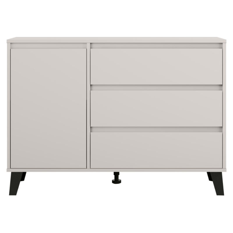 Komoda, 110cm, kombinovaná, kašmír, BOGAN NEW 1D3S