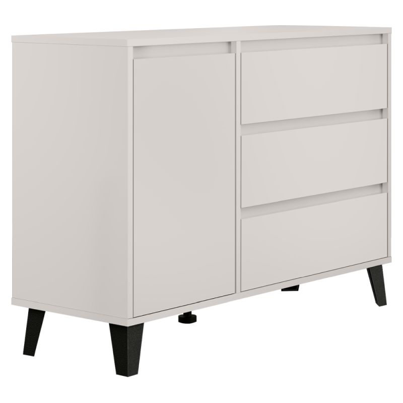 Komoda, 110cm, kombinovaná, kašmír, BOGAN NEW 1D3S