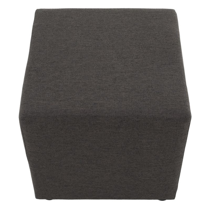 Taburet, 40cm, sivohnedá látka Twist, REGOR