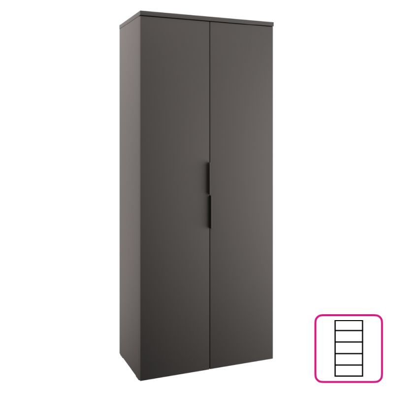 Skriňa, 75cm, policová, antracit, ADAPO ADP01