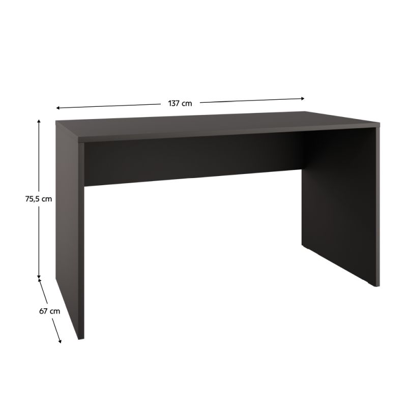 PC stôl, 137x67cm, antracit, ADAPO ADP03