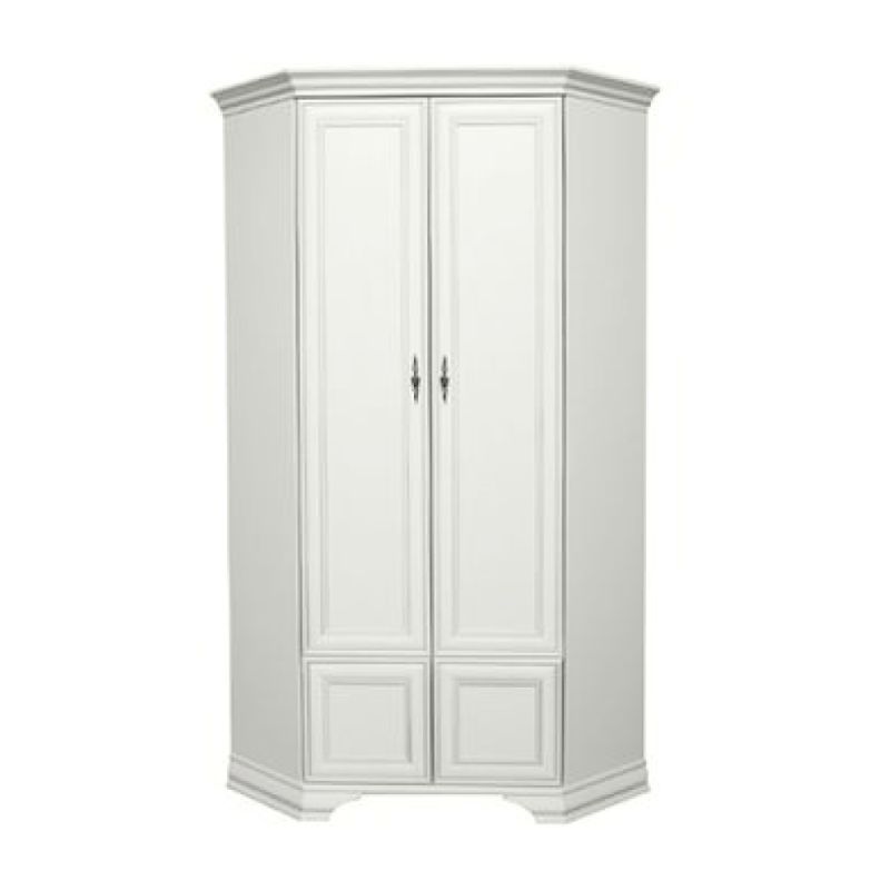 Rohová skriňa, 97cm, kombinovaná, alpská biela, KENTAK SZFN2D