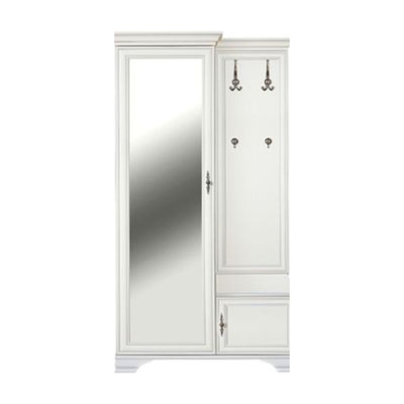 Predsieňová zostava, 115cm, alpská biela, ľavá, KENTAK PPK110L