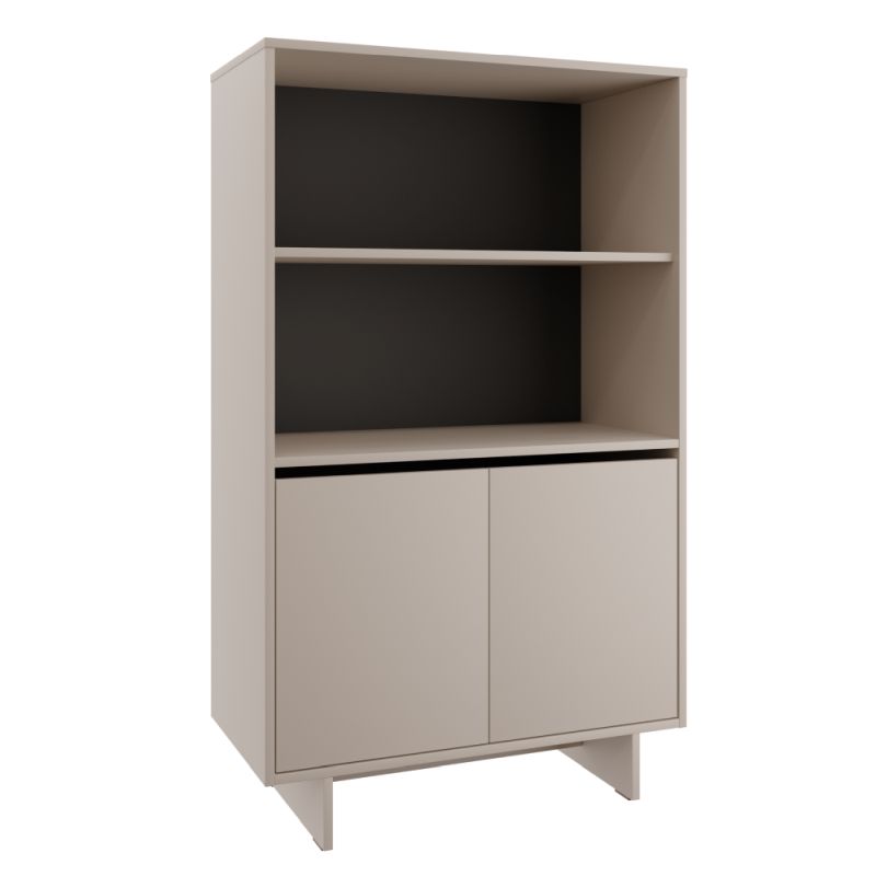 Komoda, 80cm, 2-dverová, kašmír, STANDO STD04