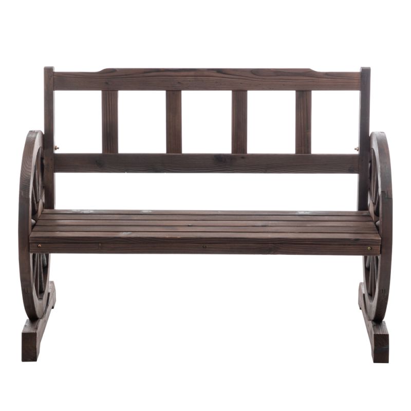 Záhradná lavička, 104 cm, masív, hnedý, SABA TYP 1