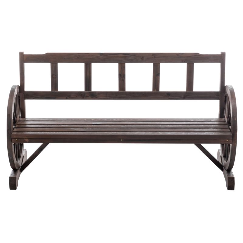 Záhradná lavička, 142 cm, masív, hnedý, SABA TYP 2