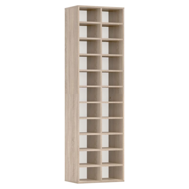 Regál, botník, 54cm, vysoký, dub sonoma, IGNO