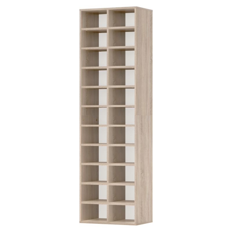 Regál, botník, 54cm, vysoký, dub sonoma, IGNO