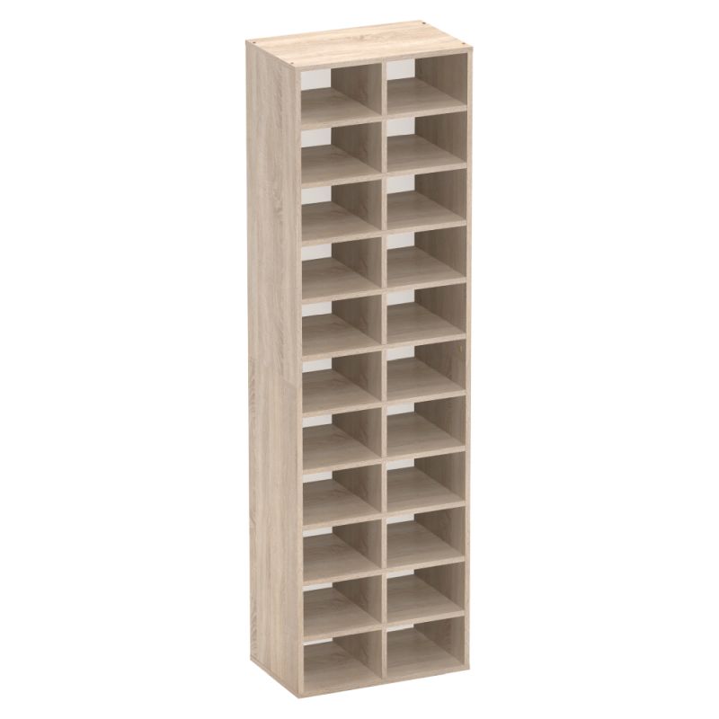 Regál, botník, 54cm, vysoký, dub sonoma, IGNO
