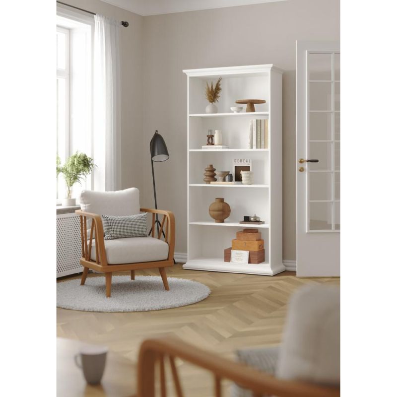 Regál, 96cm, otvorený, biely, PARIS 79864