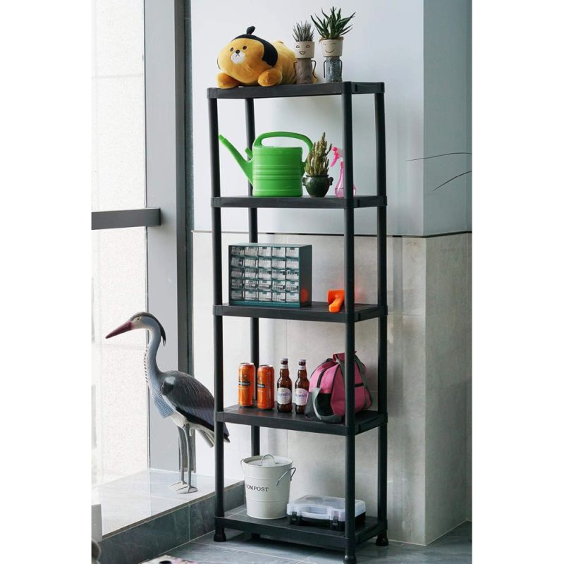 Regál, 60cm, čierny, ROMEN