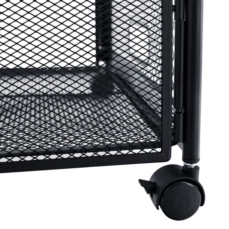 Organizér pod posteľ, 120cm, s kolieskami, čierny, TOMKO TYP 2