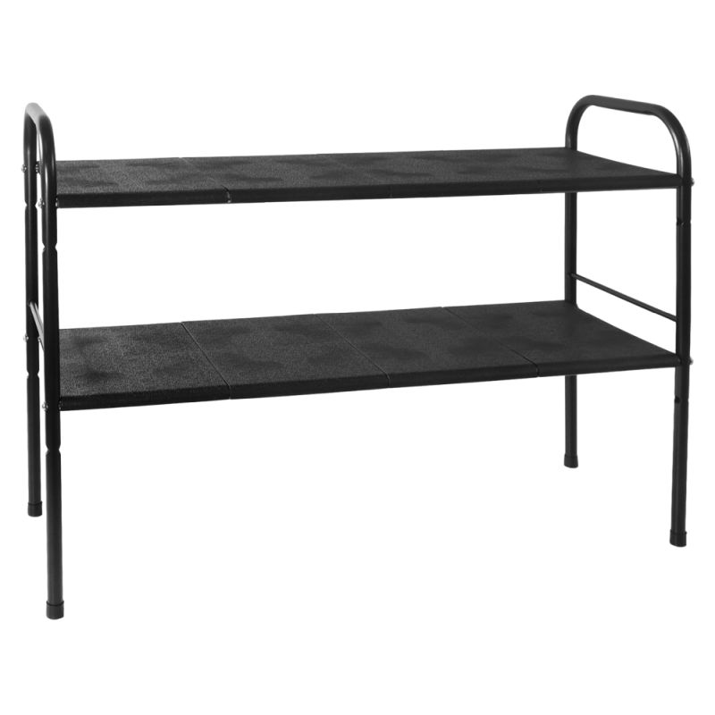 Regál, 50-90cm, nastaviteľný, čierny, SOMER
