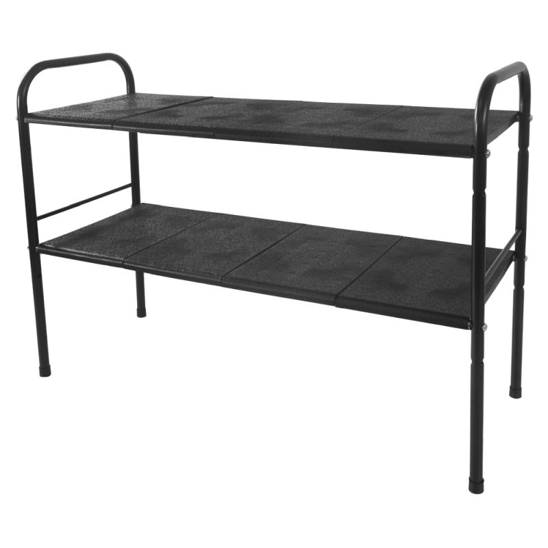 Regál, 50-90cm, nastaviteľný, čierny, SOMER