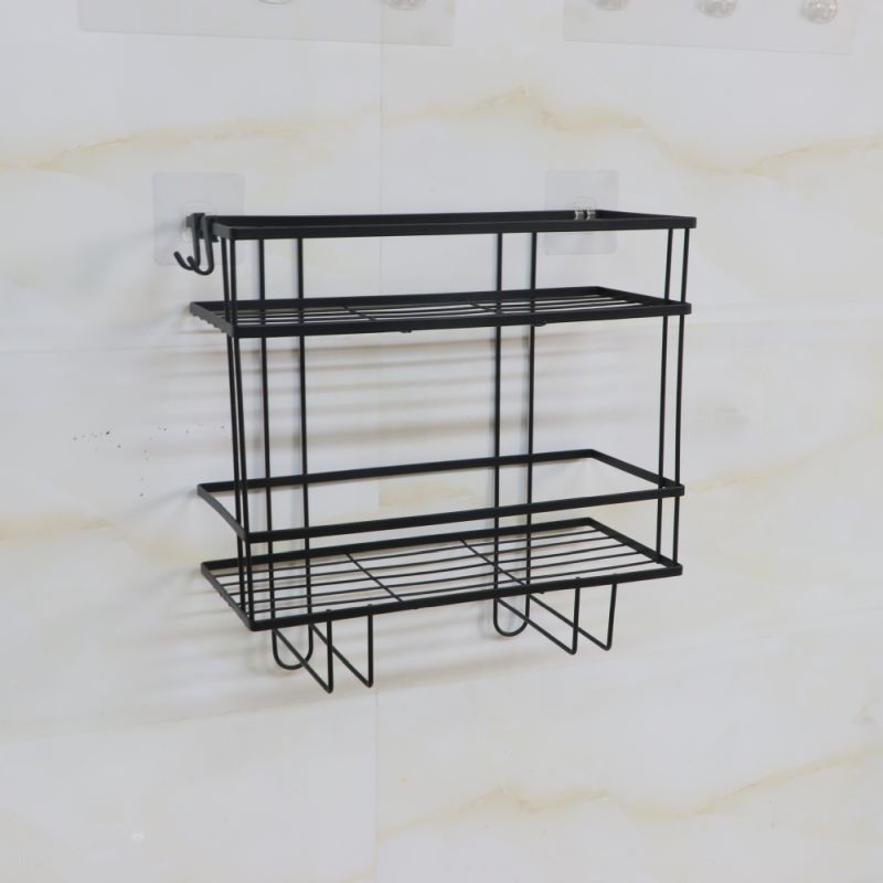 Organizér do kúpelne, 34cm, čierny, SABRINA