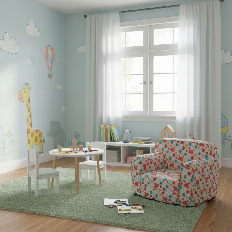 Rozkladací sedací vak, 60cm, mix farieb, KIDY