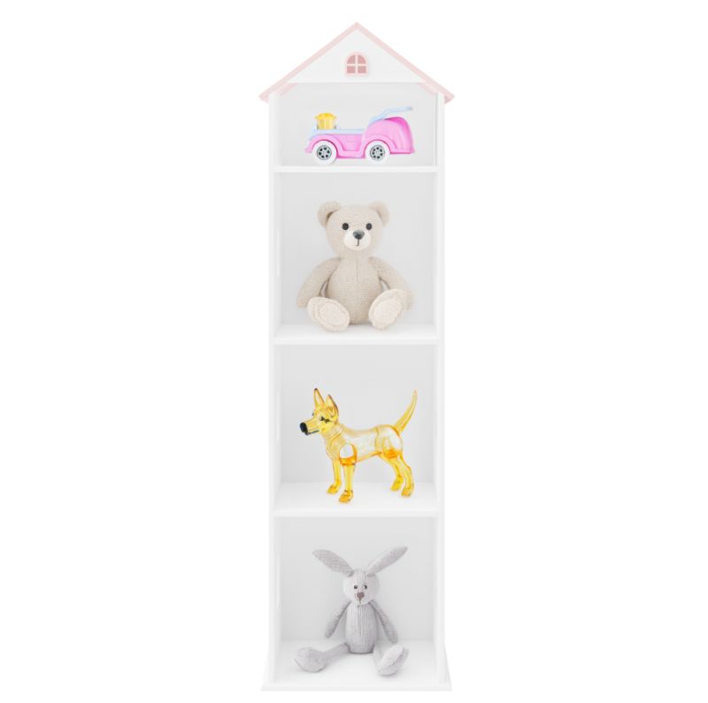 Detská knižnica, 40cm, biela, ružová, MAISON TYP 2