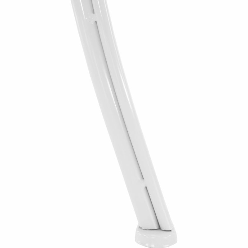 Záhradná lavička, 131cm, kov, biely, ETELIA NEW