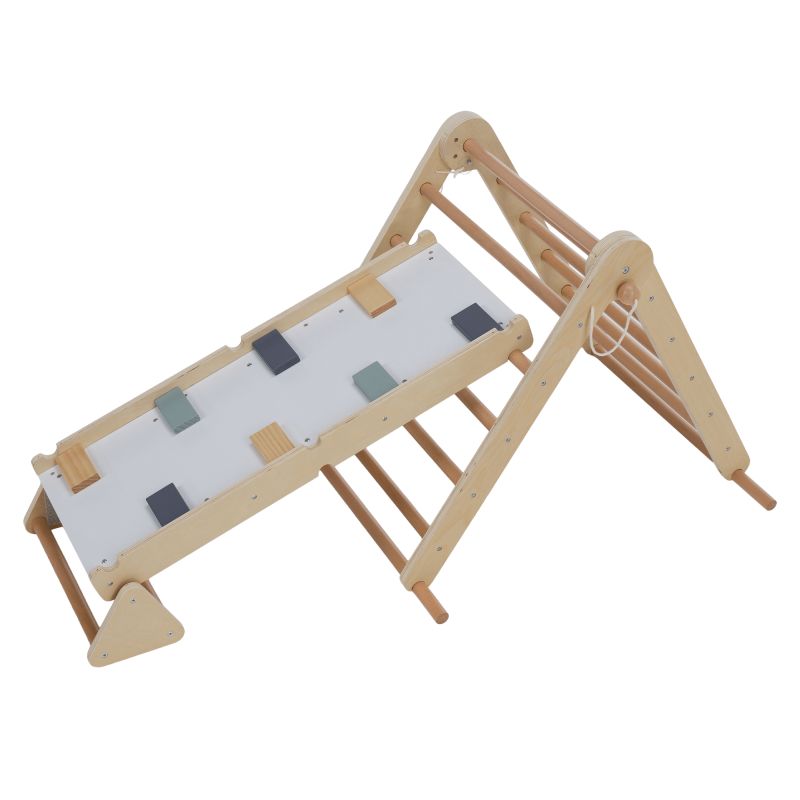 Montessori Piklerovej trojuholník 3v1, prírodný, mix farieb, OPRIN