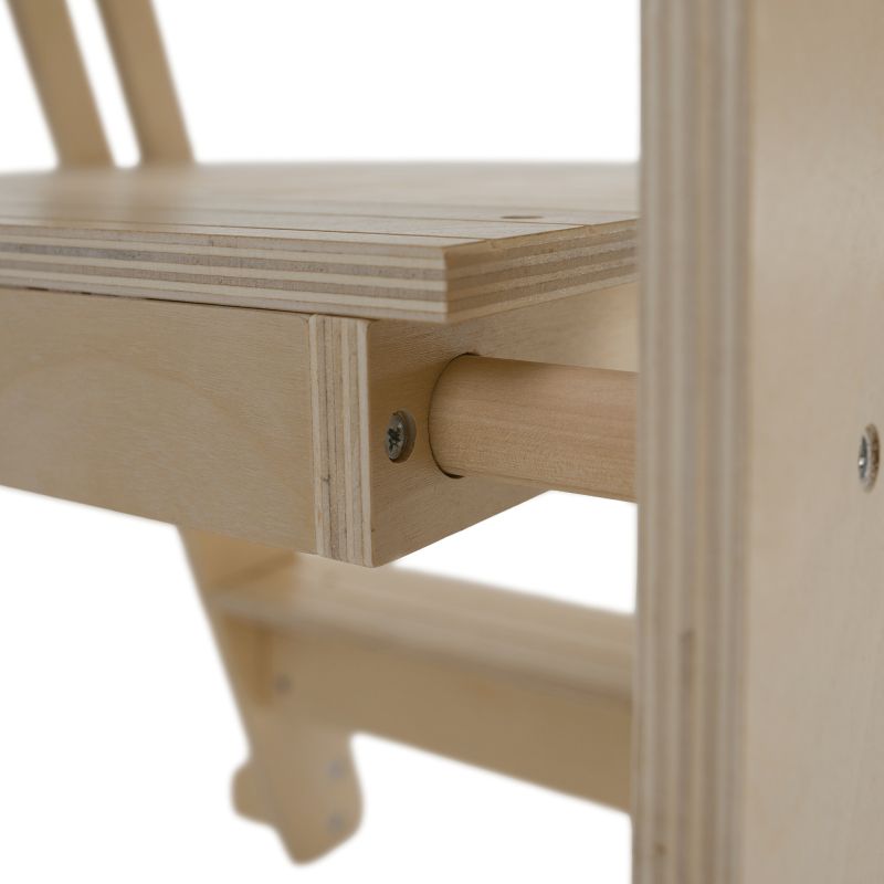 Montessori skladacia učiaca veža, prírodná, URIAN