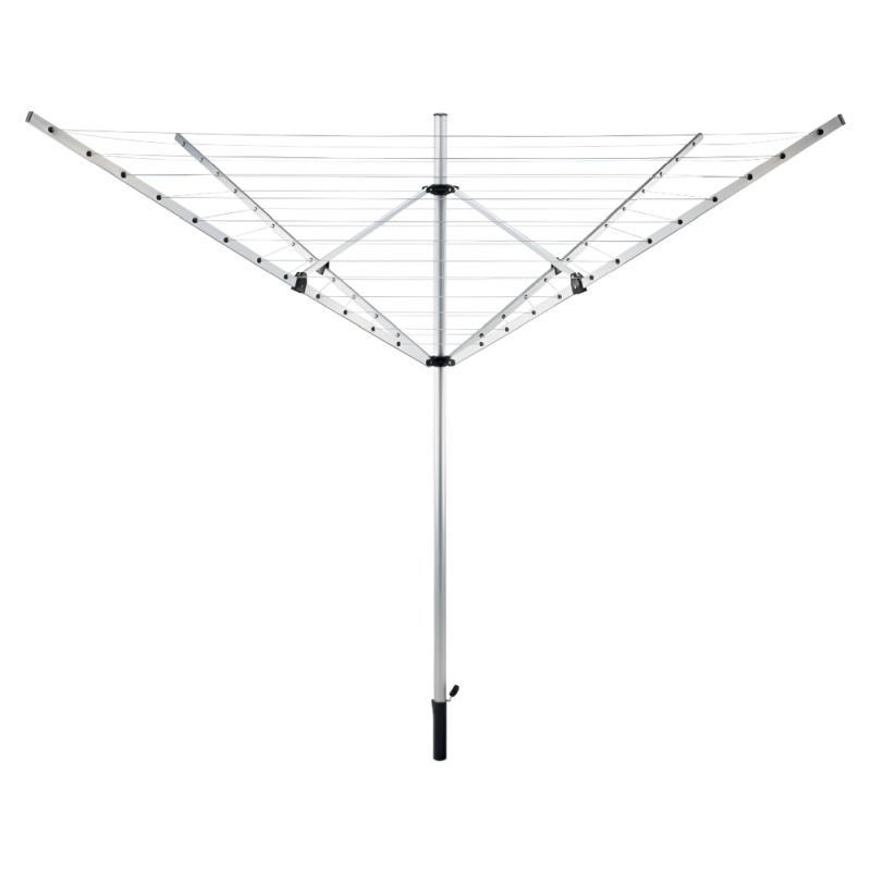 Záhradný sušiak na bielizeň, 260cm, strieborný, čierny, 50m, ROTARY NEW TYP 1
