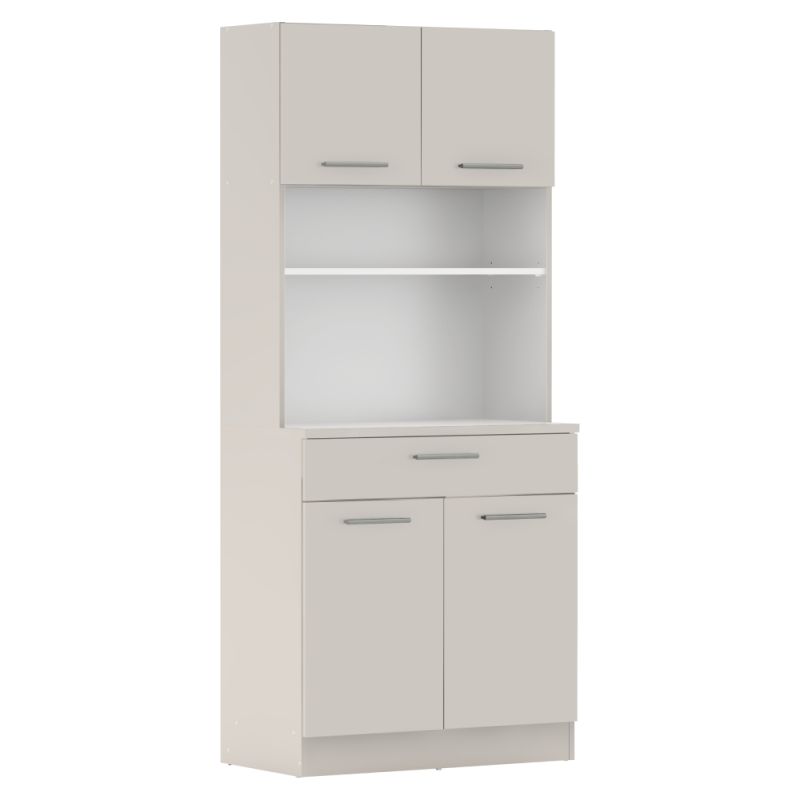 Štvordverový kredenc, 80cm, kašmír, DOMIS NEW