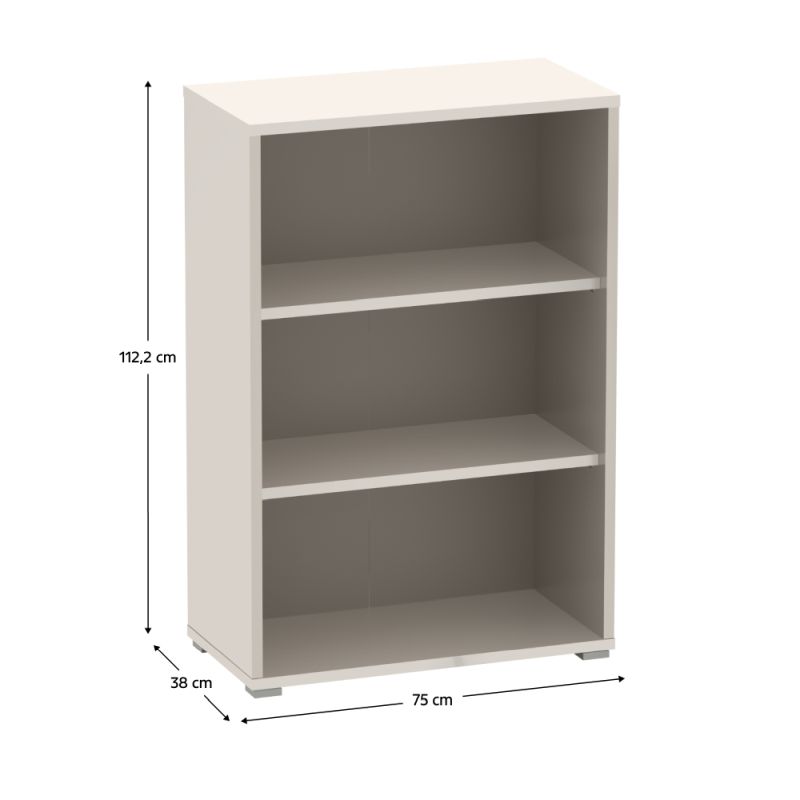 Otvorený regál, 75cm, kašmír, RIOMA NEW TYP 4
